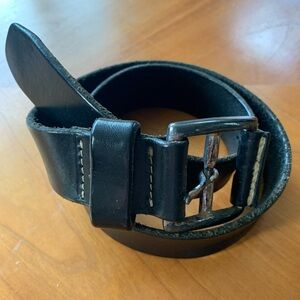 Banana Republic Classic Black Leather Belt